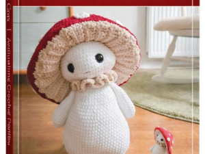 Crochet design, mushroom man +🎁 Free gift: Cute cat toy